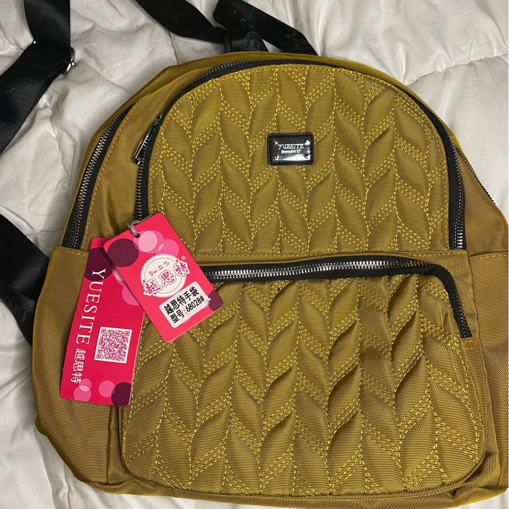 Yuesite Mustard Yellow Backpack NWT!!!